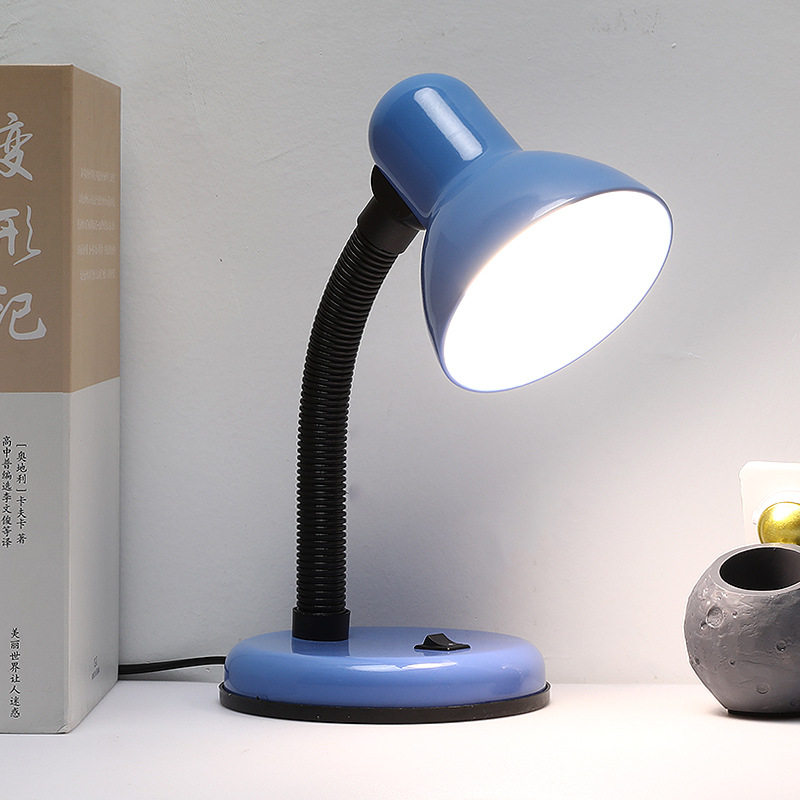 Led Replaceable Light Bulb Eye Protection Reading Desk Lamp Plug-In Student Dormitory Desk Learning Old-Fashioned Bedside Writing Lamp