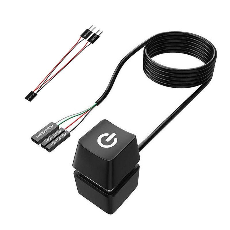 Desktop PC Power Button with 7-Color LED - 2 (two) meter