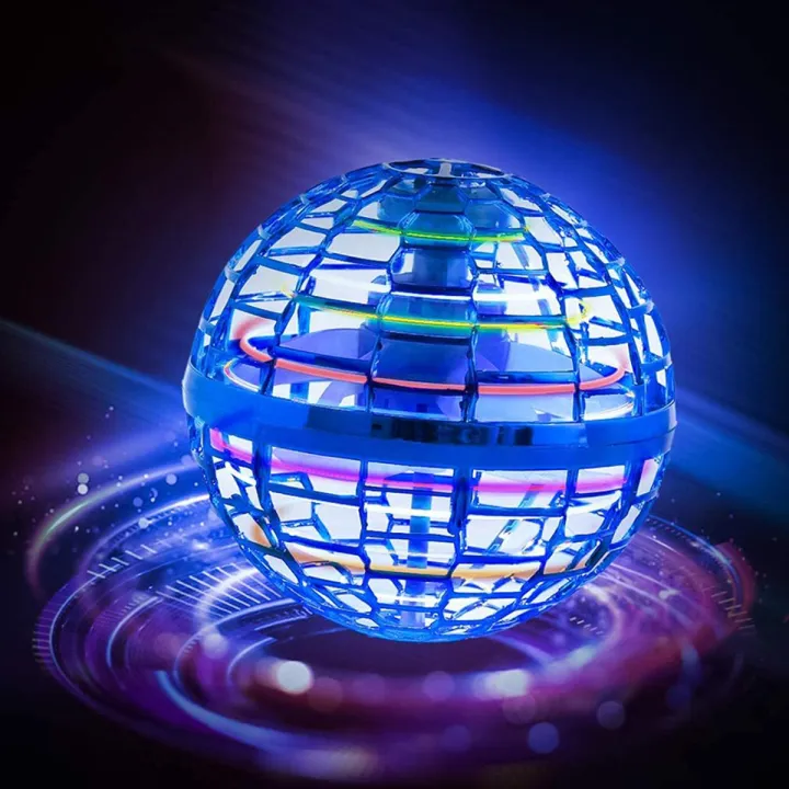 Flying Magic Ball Toys LED Magic Hand Controlled Spinner 360° Rotating Toy
