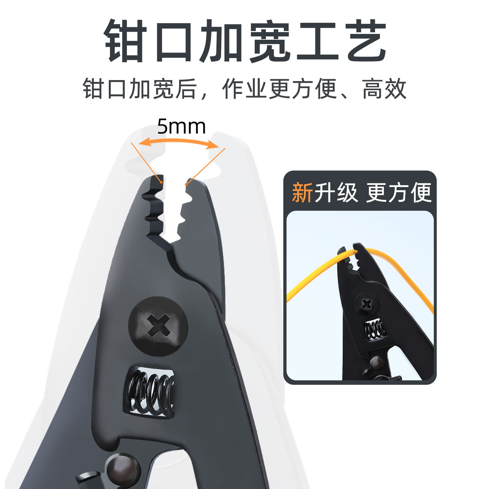 Optical fiber sheath wire stripping pliers