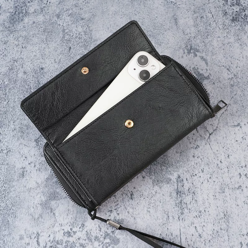 Cross-Border  Wallet Pu Multi-Card Slot Casual Long Wallet New Large-Capacity Clutch Bag Mobile Phone Coin Purse for Men